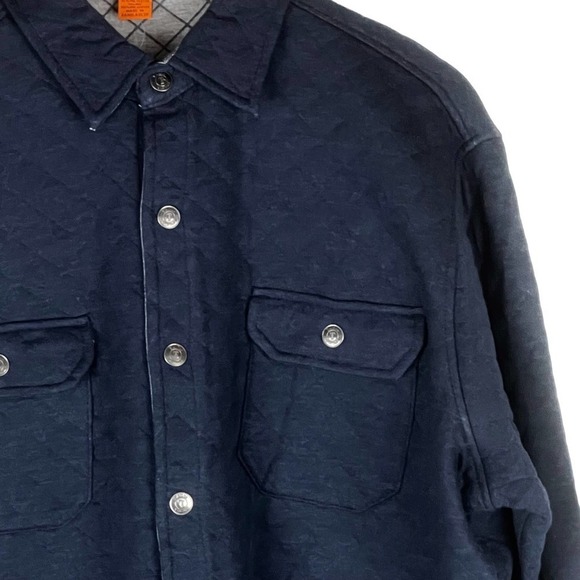 TAILOR VINTAGE PURETEC COOL QUILTED BUTTON FRONT SHIRT NWOT MEN'S SIZE MEDIUM - Picture 4 of 13